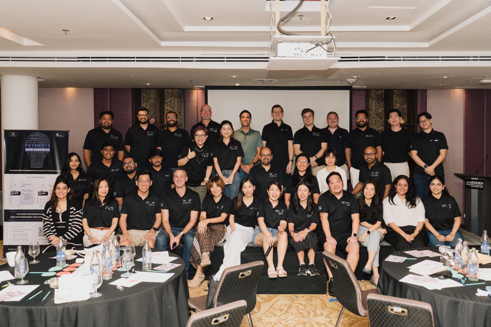 Payments Club members together for a group photo at the retreat